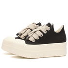 Rick Owens DRKSHDW Women's Bumper Jumbo Lace Low Sneakers in Black/Milk