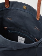Bleu de Chauffe - Gaston Leather-Trimmed Cotton-Canvas Messenger Bag