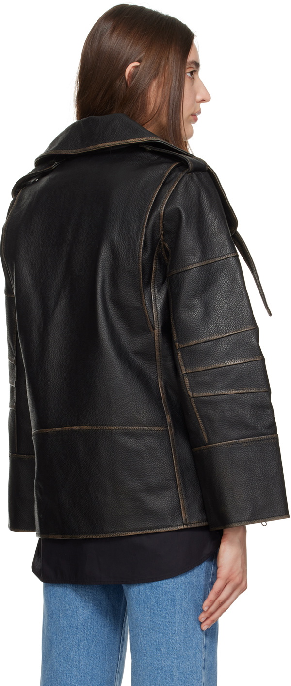 by Malene Birger Black Beatrisse Leather Jacket by Malene Birger
