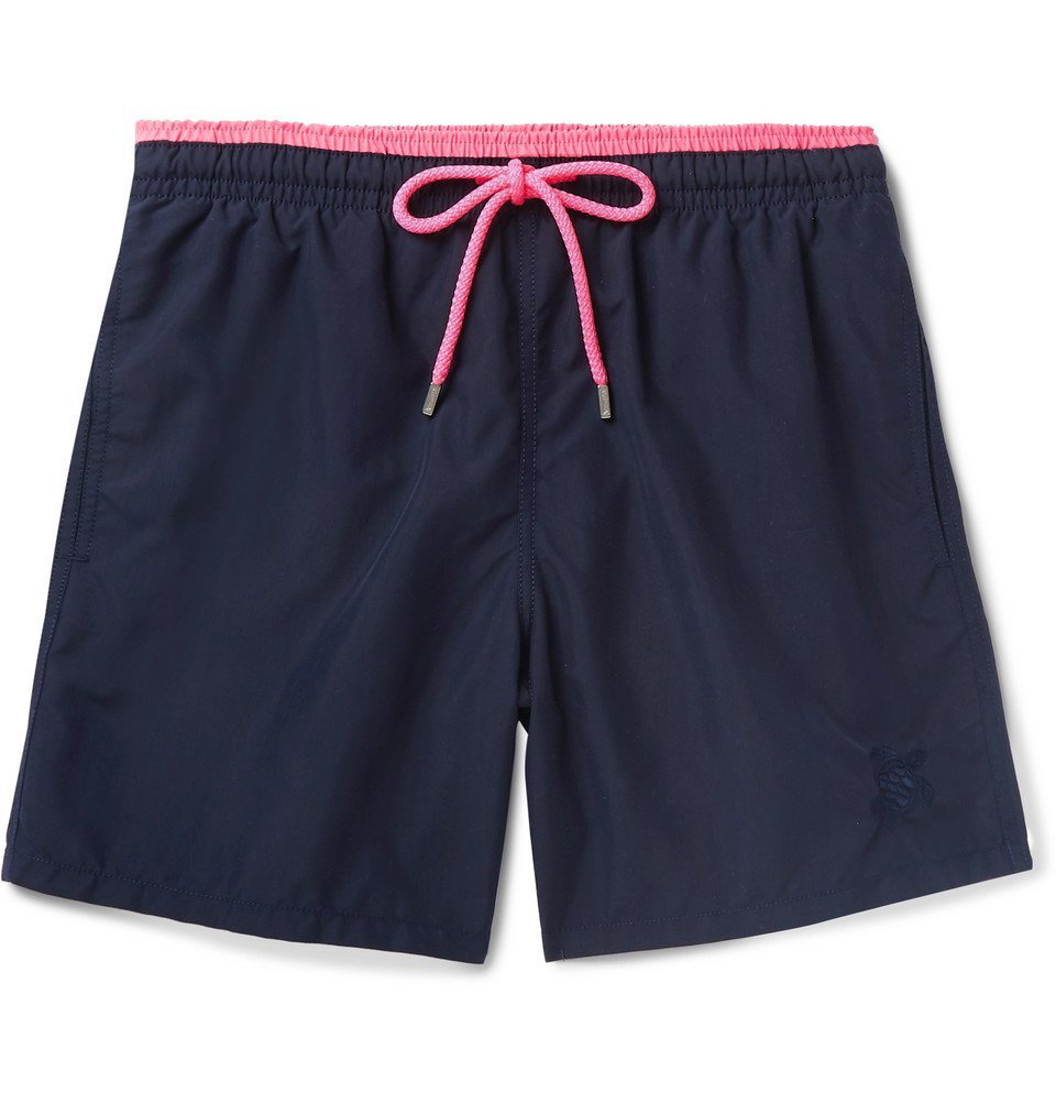 Vilebrequin - Moka Mid-Length Embroidered Swim Shorts - Navy Vilebrequin