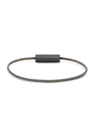 LE Gramme 5g Brushed Black Ceramic Cable Bracelet
