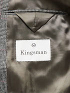Kingsman - Archie Slim-Fit Double-Breasted Prince of Wales Checked Wool Suit Jacket - Gray
