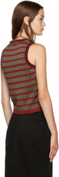 Marc Jacobs Heaven Red Stripey Star Tank Top
