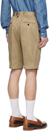 Thom Browne Beige Unconstructed Shorts