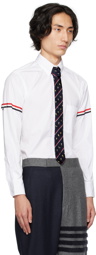 Thom Browne White Grosgrain Armband Shirt