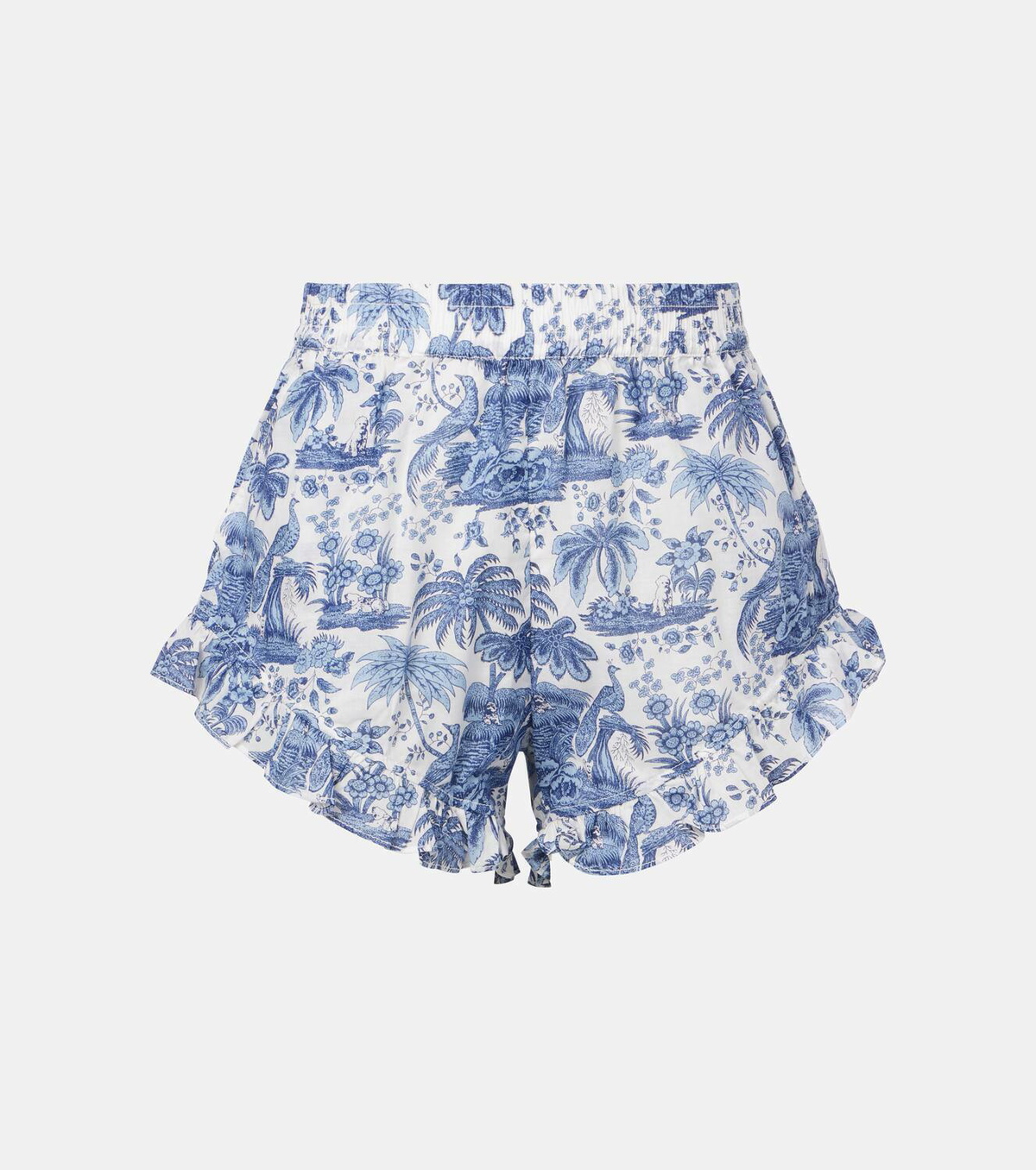 Staud Boyana printed cotton toile shorts