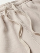 Pasadena Leisure Club - Club Hoops Tapered Logo-Print Cotton-Jersey Sweatpants - Neutrals