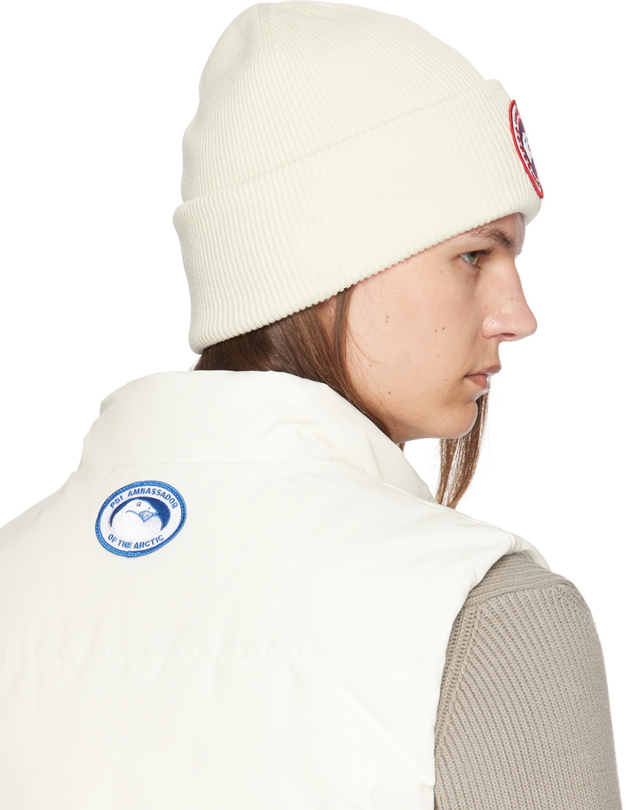 Canada Goose Off White Arctic Beanie Canada Goose