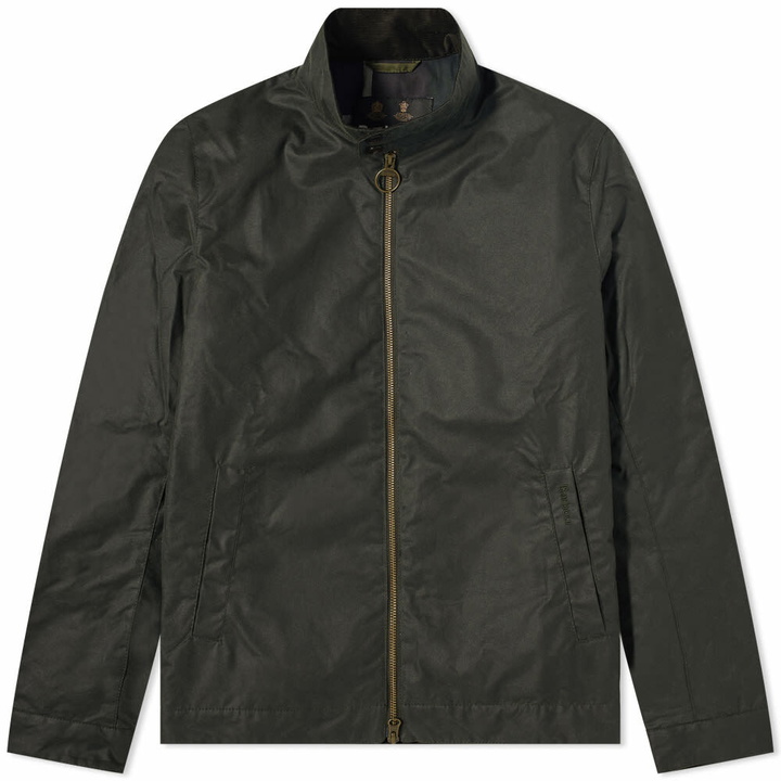 Photo: Barbour Men's Harrington Wax Jacket in Sage/Classic