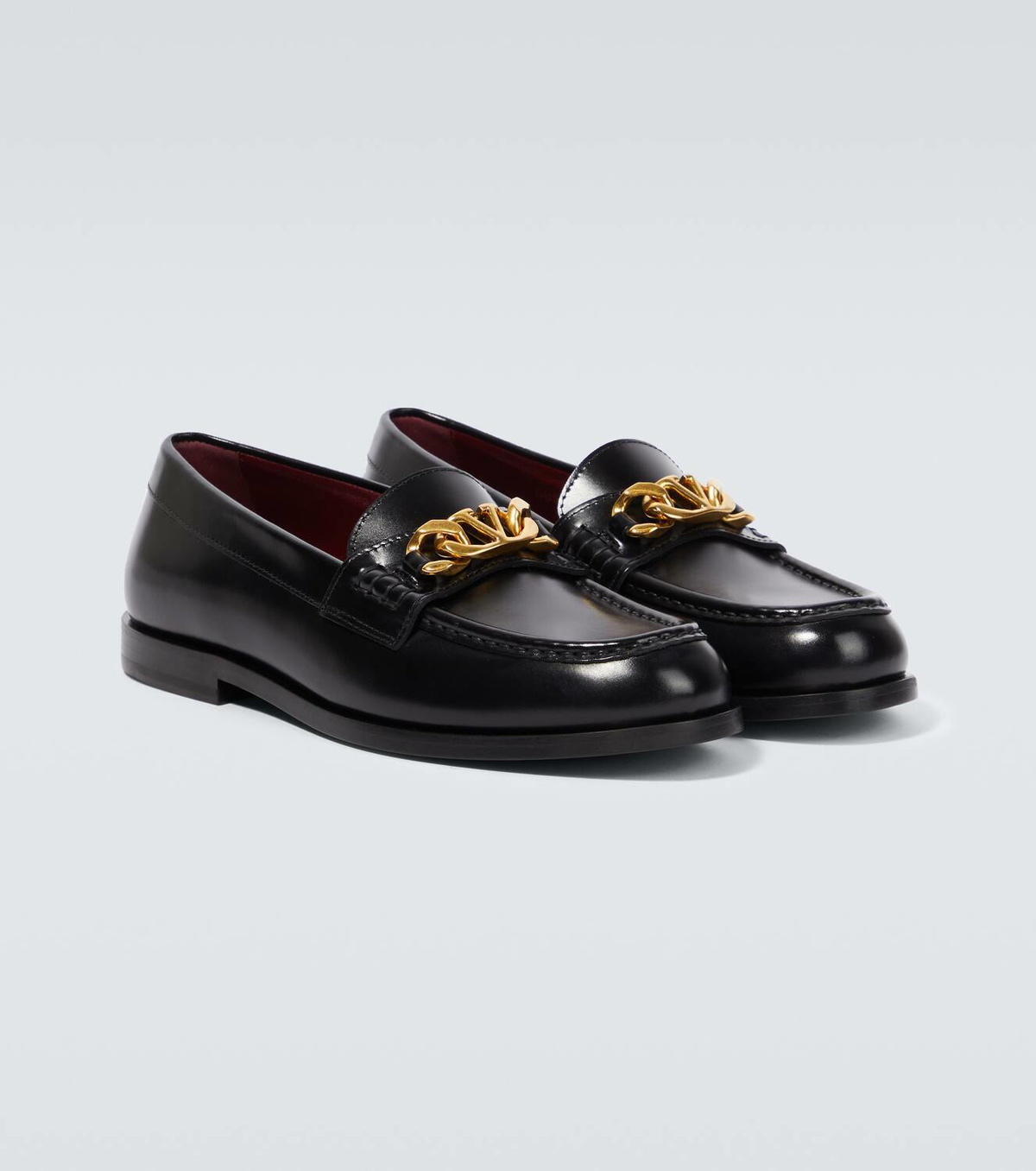 Valentino Garavani VLogo Chain leather loafers