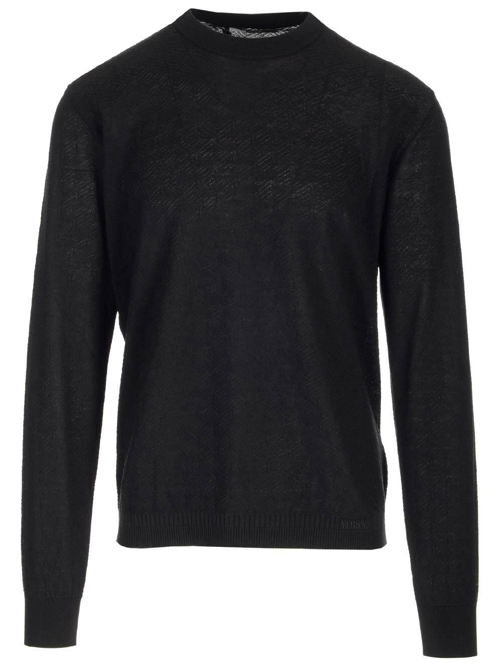 Versace Sweater Blue Mens Versace