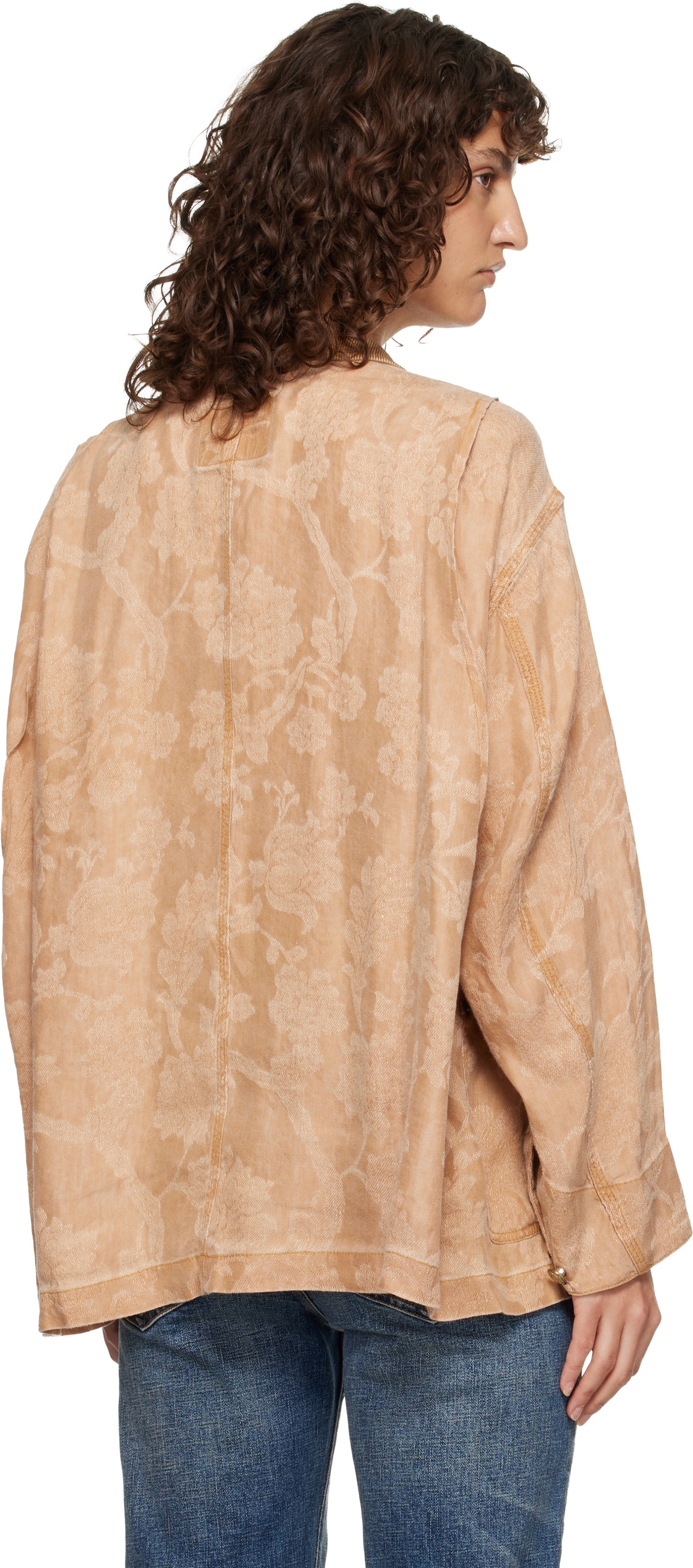 R13 Orange Evelyn Chore Jacket