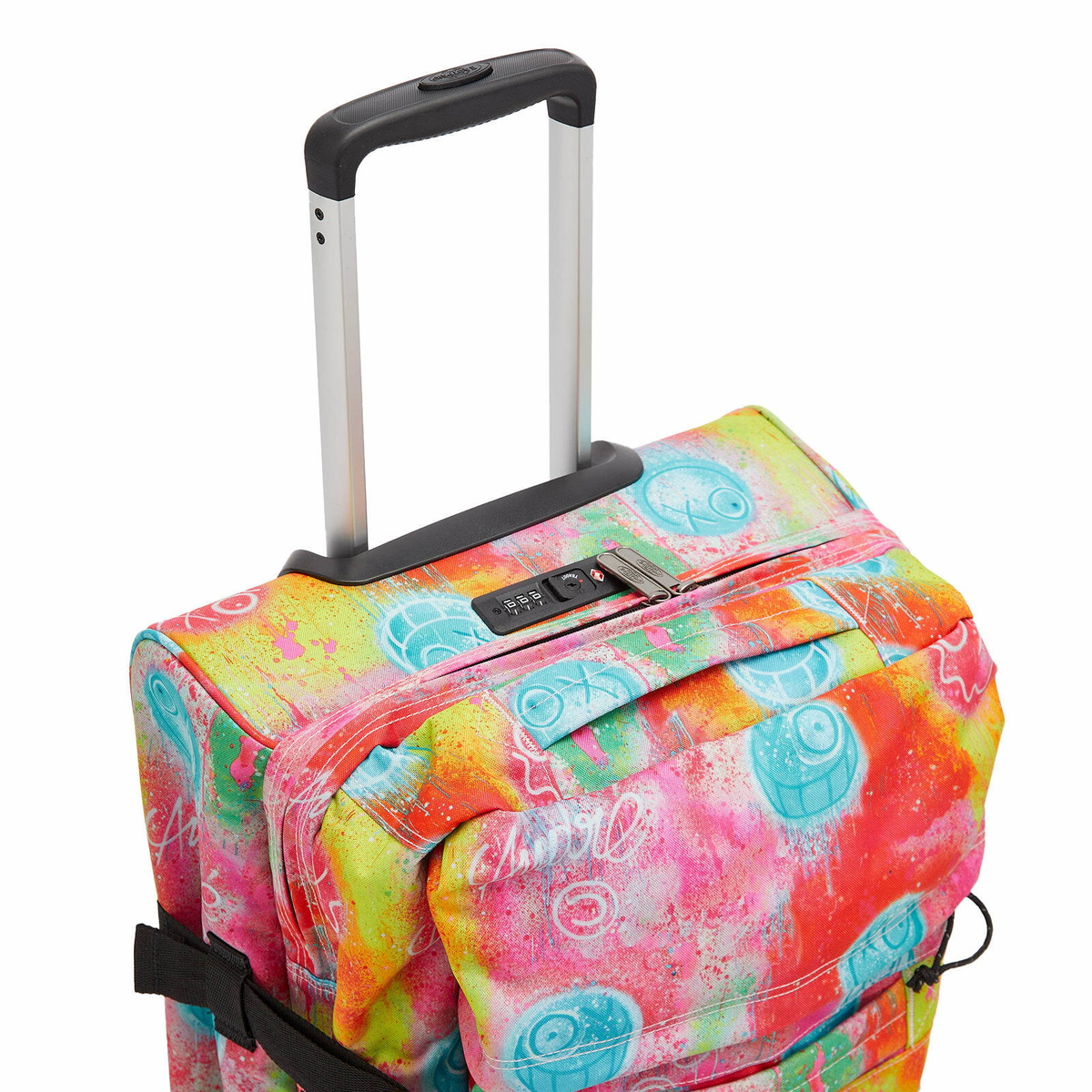 Eastpak x André Saraiva Transit'r Medium Suitcase in Fluo Clouds
