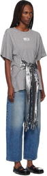 MM6 Maison Margiela Gray Cotton Gloves T-shirt