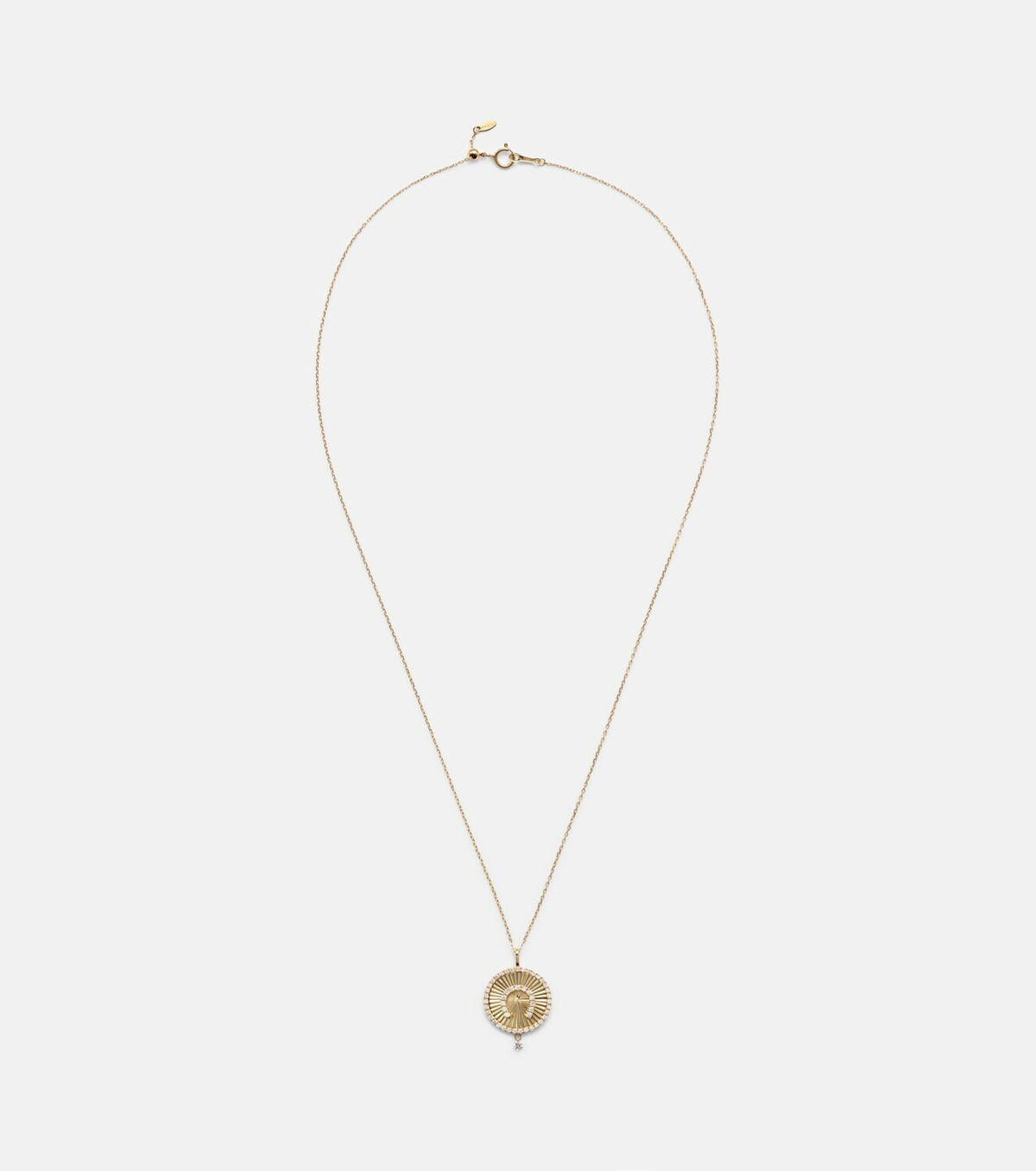 Persée Lucky Charm Horseshoe 18kt gold necklace with diamonds