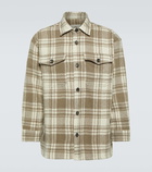 Ami Paris Maxi checked wool overshirt