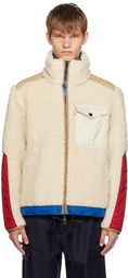 Moncler Grenoble White Plattiers Reversible Down Jacket