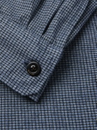 Boglioli - David Checked Cotton-Blend Overshirt - Blue