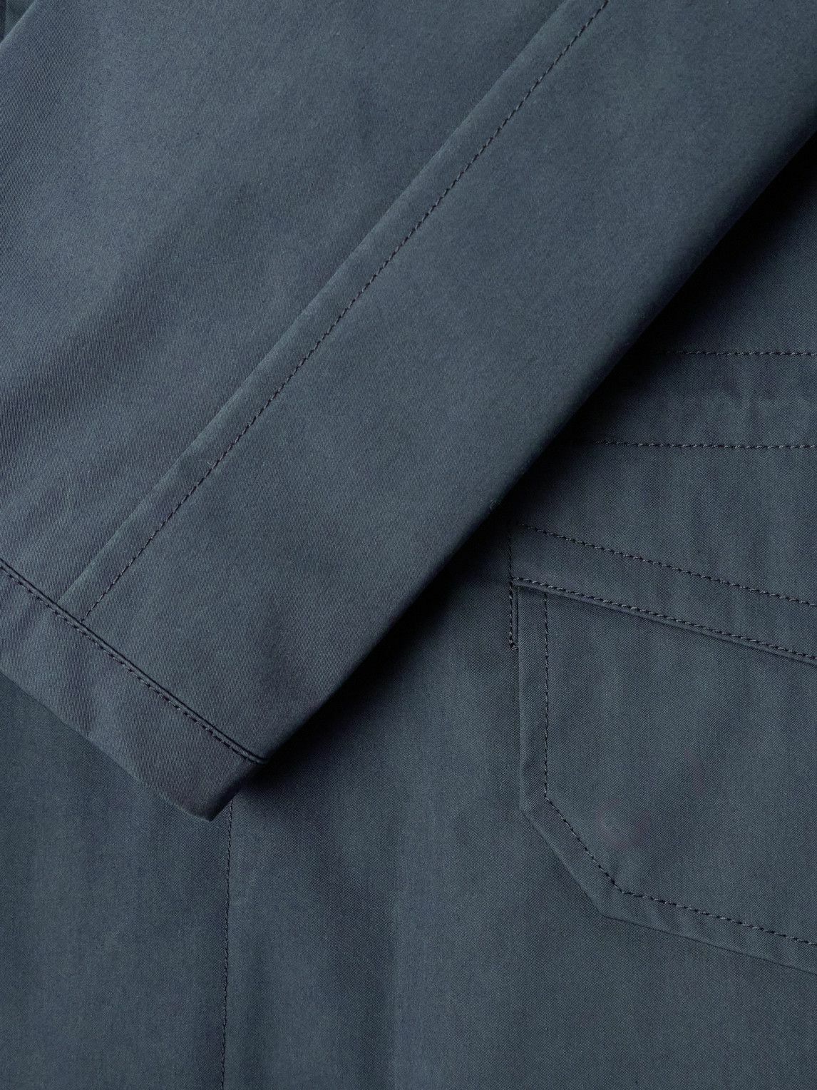 Yves Salomon - Iconic Shearling-Trimmed Padded Cotton-Blend Twill Down Parka - Blue