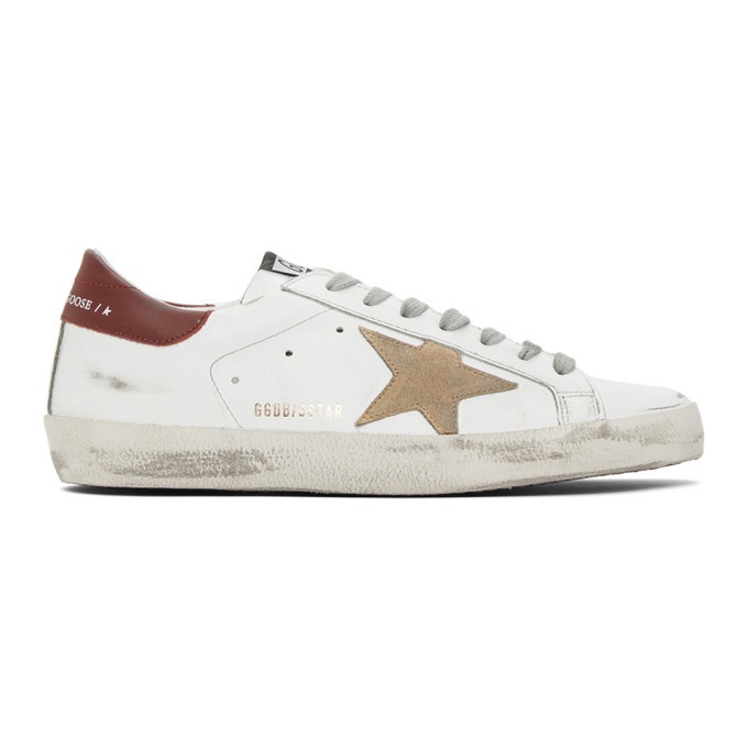 Photo: Golden Goose White and Red Superstar Sneakers