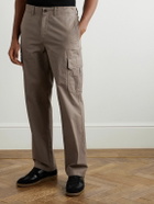 Mr P. - Edward Straight-Leg Organic Cotton-Blend Ripstop Cargo Trousers - Brown