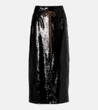 Simone Rocha Sequined pencil skirt