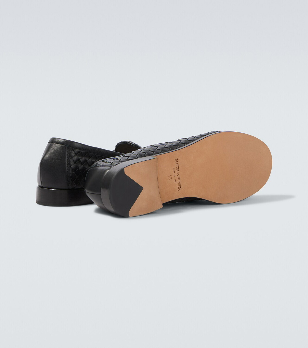 Bottega Veneta Silenzio Intrecciato leather loafers
