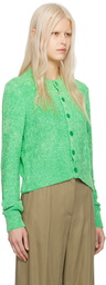 Acne Studios Green Textured Cardigan