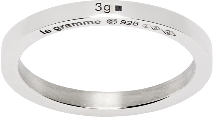 Photo: Le Gramme Silver 'La 3g' Ribbon Ring