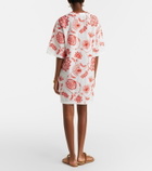 Eres Levia embroidered cotton-blend minidress
