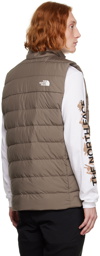 The North Face Taupe Aconcagua 3 Down Vest