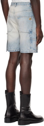 Courrèges Blue Sailor Denim Shorts