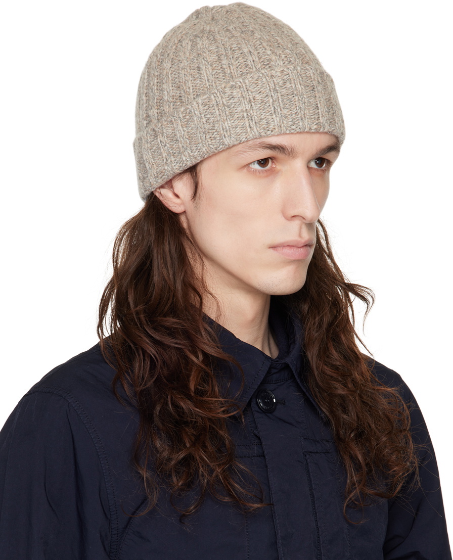 ASPESI Beige Wool Beanie
