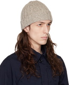ASPESI Beige Wool Beanie