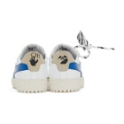 Off-White White and Blue Arrows Sneakers