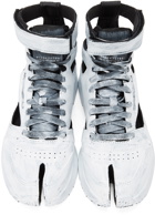 Maison Margiela White Reebok Edition Handpainted Tabi High-Top Sneakers