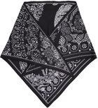 Versace Black Triangular Scarf