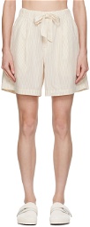 Tekla Off-White Birkenstock Edition Pyjama Shorts