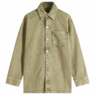 AMI Paris Women's ADC Denim Overshirt in Laurel