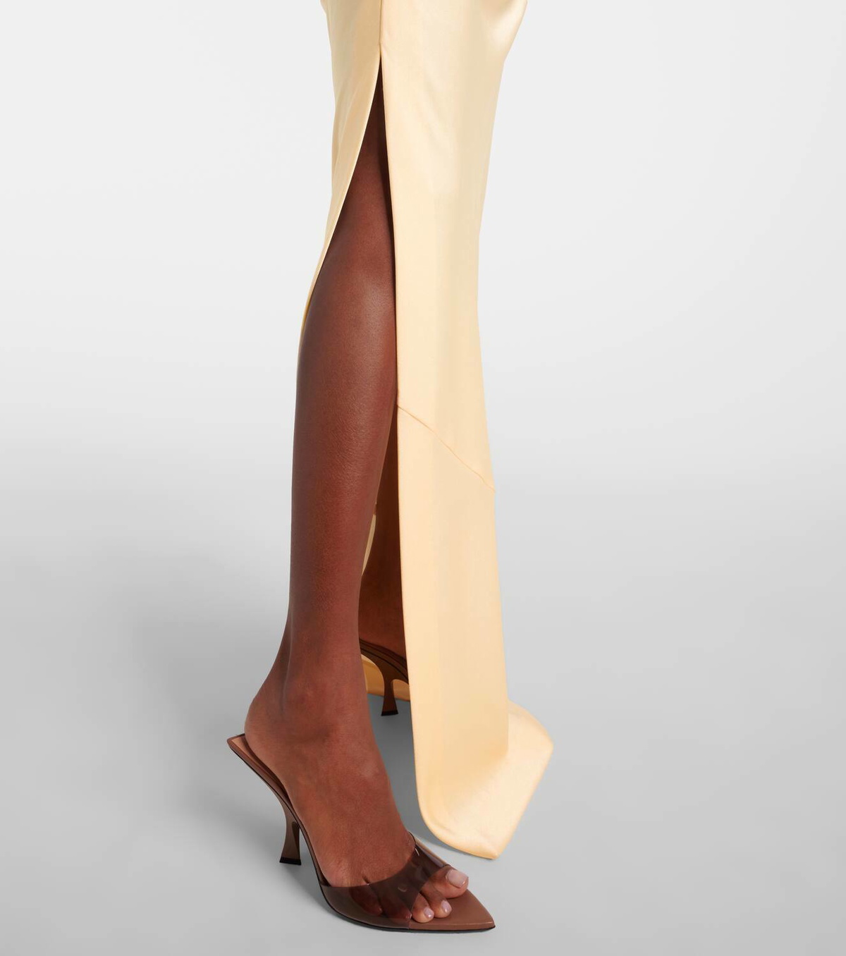 Alex Perry Draped crêpe satin corset dress