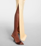 Alex Perry Draped crêpe satin corset dress