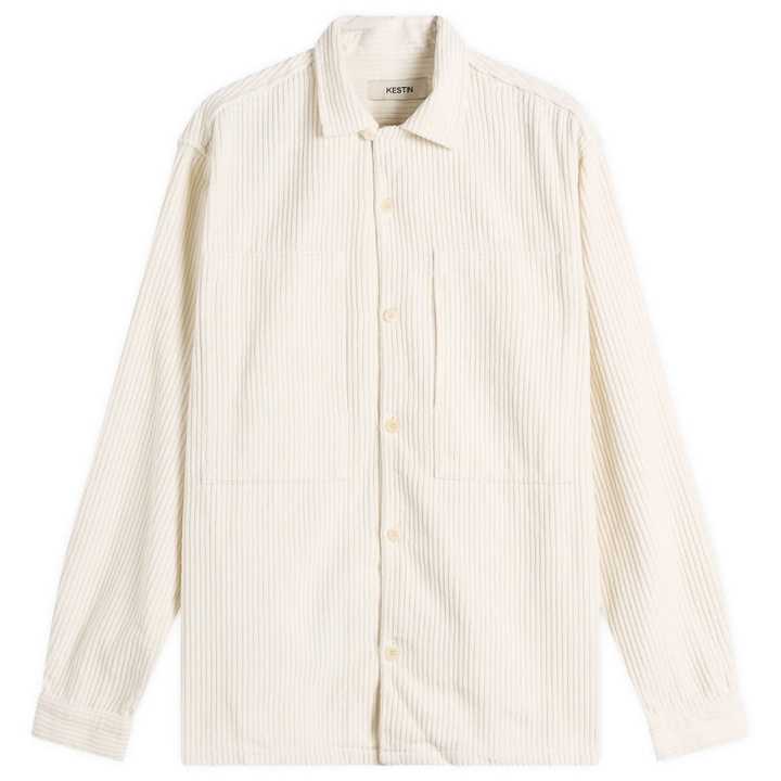 Photo: Kestin Men's Durno Overshirt in Ecru Corduroy
