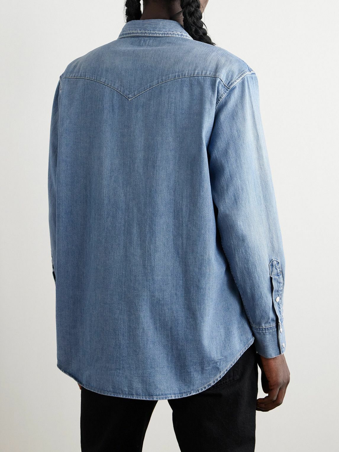 CELINE - Denim Western Shirt - Blue Celine