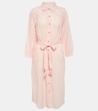 Melissa Odabash Cressida belted cotton shirt dress