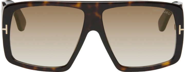 Photo: TOM FORD Brown Raven Sunglasses