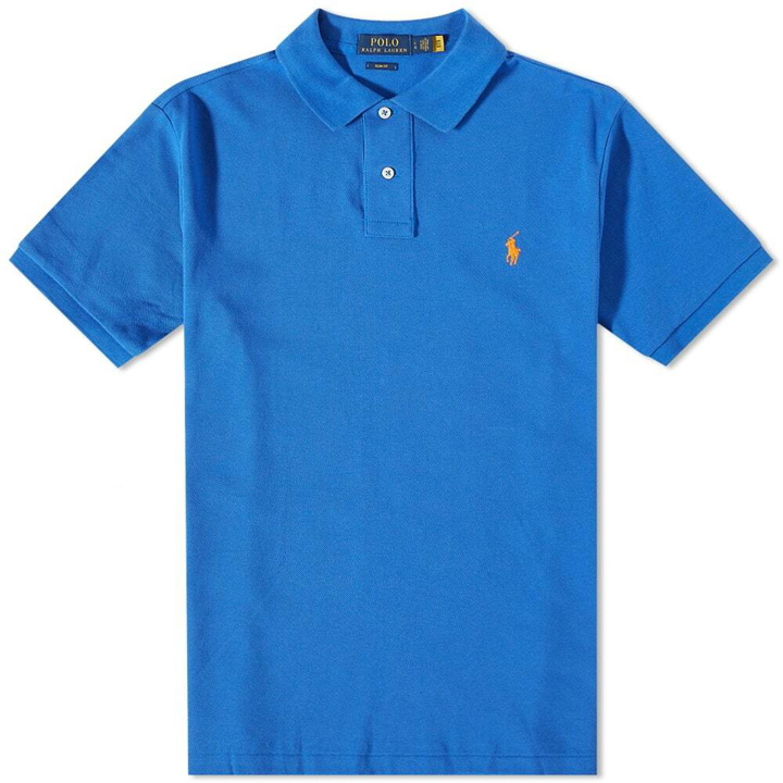 Photo: Polo Ralph Lauren Men's Slim Fit Polo Shirt in New Iris Blue
