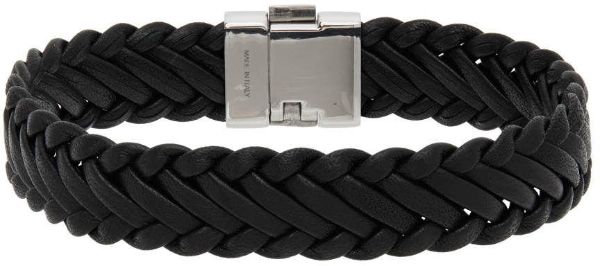 Boss Leather Braid Bracelet BOSS