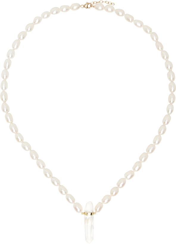 Photo: JIA JIA Off-White Ocean Pearl Quartz Necklace