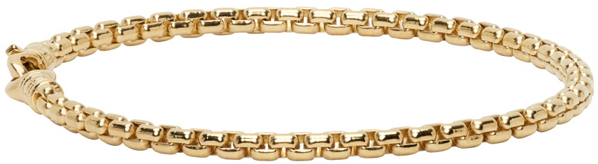 Tom Wood Gold Venetian Single M Bracelet Tom Wood