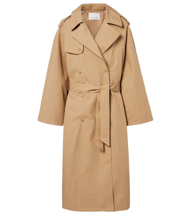 Photo: The Frankie Shop Riva oversized cotton trench coat